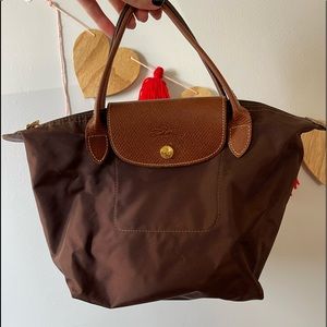 Longchamp Small Le Pliage Tote Brown
